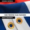 G128 Combo Pack: 6 Feet Tangle Free Spinning Flagpole (Silver) Cuba Cuban Flag 3x5 ft Printed 150D Brass Grommets (Flag Included) Aluminum Flag Pole